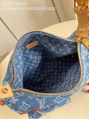 Kitlife Louis Vuitton Baggy Bag Blue Denim M27329 30x22x13cm - 3
