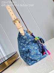 Kitlife Louis Vuitton Baggy Bag Blue Denim M27329 30x22x13cm - 2