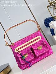 Kitlife Louis Vuitton Baggy Bag Pink Denim M28266 30x22x13cm - 1