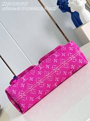 Kitlife Louis Vuitton Baggy Bag Pink Denim M28266 30x22x13cm - 6
