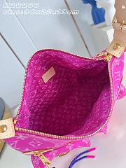 Kitlife Louis Vuitton Baggy Bag Pink Denim M28266 30x22x13cm - 5