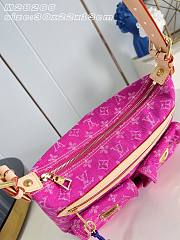 Kitlife Louis Vuitton Baggy Bag Pink Denim M28266 30x22x13cm - 4