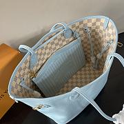 Kitlife Louis Vuitton Neverfull Inside Out MM Bag Damier Azur N40946 47x28x14cm - 5