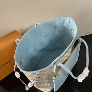 Kitlife Louis Vuitton Neverfull Inside Out MM Bag Damier Azur N40946 47x28x14cm - 3