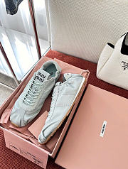 Kitlife Miu Miu Plume Satin Sneakers Light Blue - 6