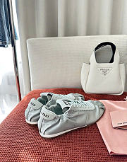 Kitlife Miu Miu Plume Satin Sneakers Light Blue - 5