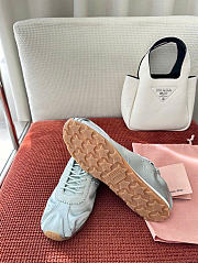 Kitlife Miu Miu Plume Satin Sneakers Light Blue - 2