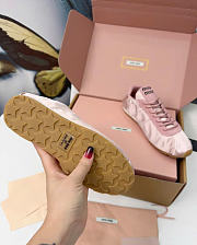 Kitlife Miu Miu Plume Satin Sneakers Light Pink - 6