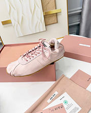Kitlife Miu Miu Plume Satin Sneakers Light Pink - 3