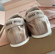 Kitlife Miu Miu Plume Satin Sneakers Beige - 6