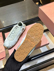 Kitlife Miu Miu Plume Satin Sneakers Silver - 4