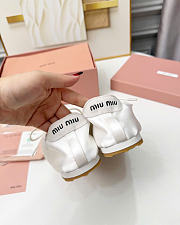Kitlife Miu Miu Plume Satin Sneakers White - 6