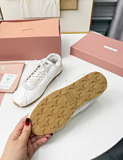 Kitlife Miu Miu Plume Satin Sneakers White - 4