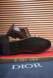 Kitlife Dior Men Oxford Shoes Deep Brown Polished Calfskin - 3