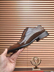 Kitlife Dior Men Oxford Shoes Deep Brown Polished Calfskin - 5