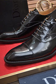 Kitlife Dior Men Oxford Shoes Black Polished Calfskin - 6