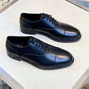 Kitlife Louis Vuitton Men Oxford Shoes Black Shiny Leather - 5