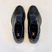 Kitlife Louis Vuitton Men Oxford Shoes Black Shiny Leather - 2