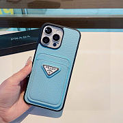 Kitlife Prada Card Insert Phone Case Blue - 4