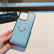 Kitlife Prada Card Insert Phone Case Blue - 5