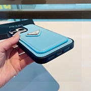 Kitlife Prada Card Insert Phone Case Blue - 6