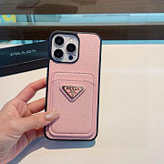 Kitlife Prada Card Insert Phone Case Pink - 1