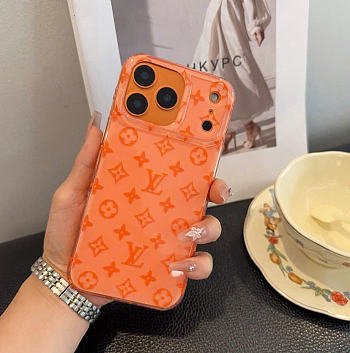 Kitlife Louis Vuitton Glitter Phone Case Orange