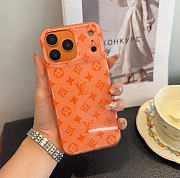 Kitlife Louis Vuitton Glitter Phone Case Orange - 2
