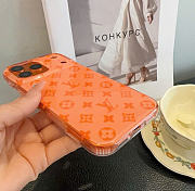 Kitlife Louis Vuitton Glitter Phone Case Orange - 3