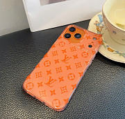 Kitlife Louis Vuitton Glitter Phone Case Orange - 5