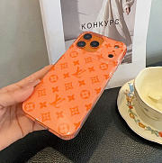 Kitlife Louis Vuitton Glitter Phone Case Orange - 6
