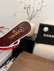 Kitlife Chanel Open-toe Shoes White Mesh fabric, Cotton, Sheepskin, High-grade resin & Metal - 2