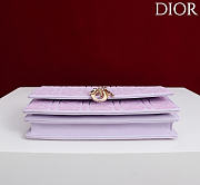 Kitlife Dior Miss Embroidered Beaded Bag Purple 21x11.5x4cm - 5
