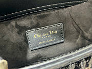 Kitlife Dior Lady D-Joy Small Embroidered Tassel Black Bag M0613 22x12x6cm  - 4