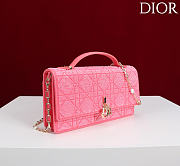 Kitlife Dior Miss Embroidered Beaded Bag Pink 21x11.5x4cm - 3