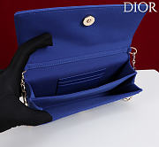 Kitlife Dior Miss Embroidered Beaded Bag Blue 21x11.5x4cm  - 5
