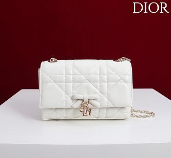 Kitlife Dior My Tender Dior Top Handle Mini Chain Bag White 19x12x4cm 