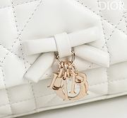 Kitlife Dior My Tender Dior Top Handle Mini Chain Bag White 19x12x4cm  - 2