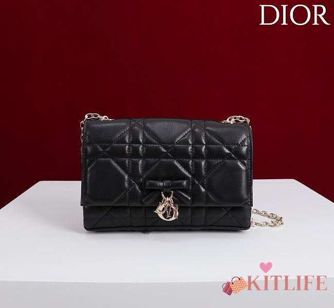 Kitlife Dior My Tender Dior Top Handle Mini Chain Bag Black 19x12x4cm  - 1