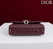 Kitlife Dior My Tender Dior Top Handle Mini Chain Bag Burgundy 19x12x4cm  - 2