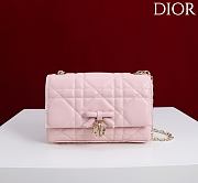 Kitlife Dior My Tender Dior Top Handle Mini Chain Bag Pink 19x12x4cm  - 1