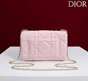 Kitlife Dior My Tender Dior Top Handle Mini Chain Bag Pink 19x12x4cm  - 2