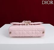 Kitlife Dior My Tender Dior Top Handle Mini Chain Bag Pink 19x12x4cm  - 3