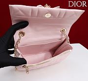 Kitlife Dior My Tender Dior Top Handle Mini Chain Bag Pink 19x12x4cm  - 4