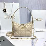 Kitlife Dior Miss Caro Diorling Mini Bag with Chain Beige 19x17x7cm - 1