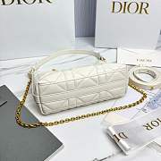 Kitlife Dior Miss Caro Diorling Mini Bag with Chain White 19x17x7cm - 5