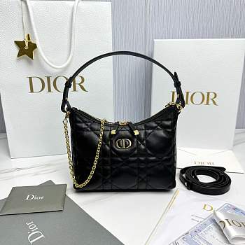 Kitlife Dior Miss Caro Diorling Mini Bag with Chain Black 19x17x7cm 
