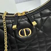 Kitlife Dior Miss Caro Diorling Mini Bag with Chain Black 19x17x7cm  - 2