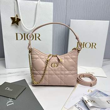Kitlife Dior Miss Caro Diorling Mini Bag with Chain Pink 19x17x7cm
