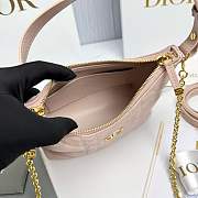 Kitlife Dior Miss Caro Diorling Mini Bag with Chain Pink 19x17x7cm - 4